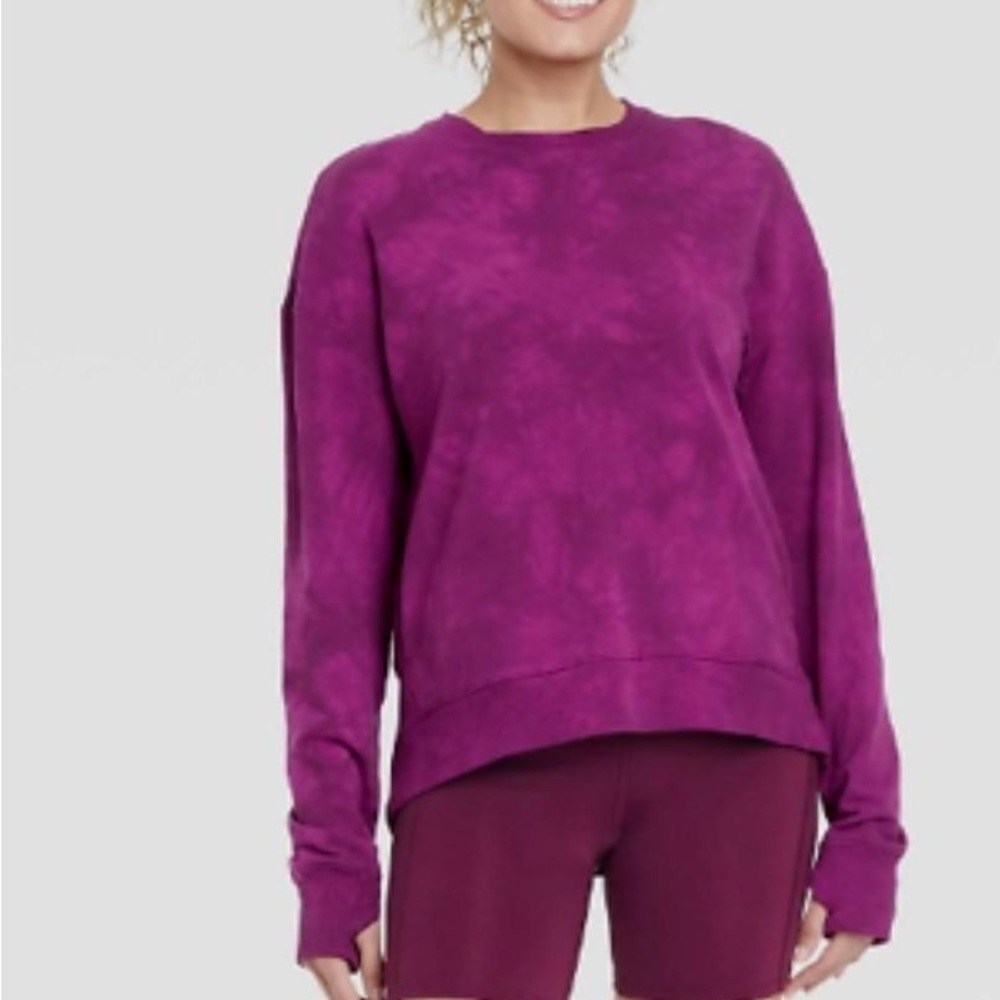 All In Motion Women's Teal French Terry Crewneck Sweatshirt Size XS - Picture 7 of 8